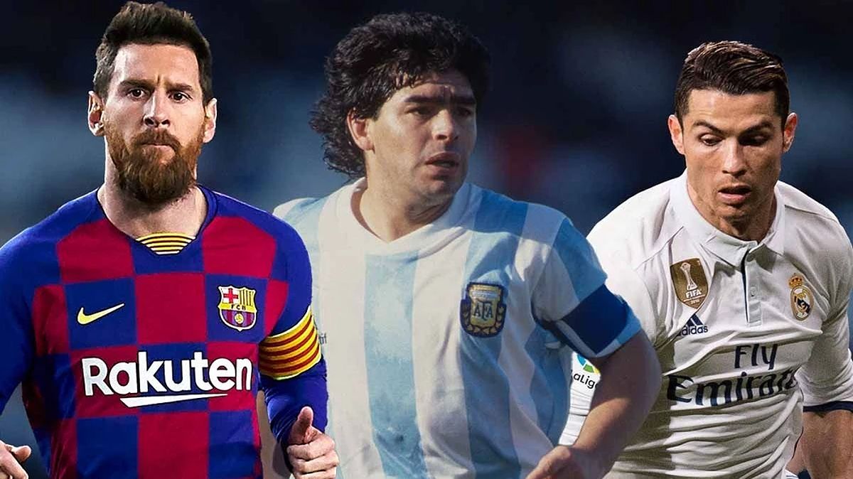 Messi, Maradona và Ronaldo đều có tên trong Top 10 cầu thủ vĩ đại nhất lịch sử